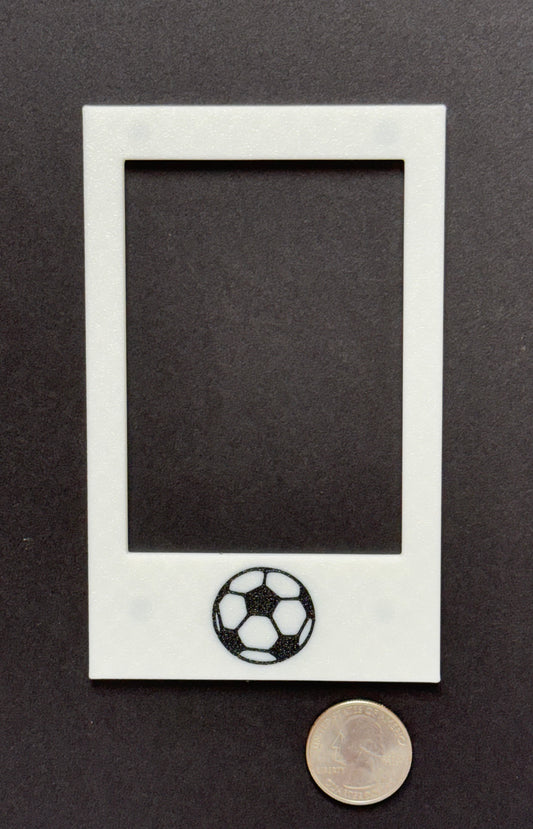 Magnetic Soccer polaroid-style frame