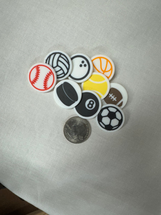 3D printed felt letter board accessories- BEAD FONT- SPORTS ICONS