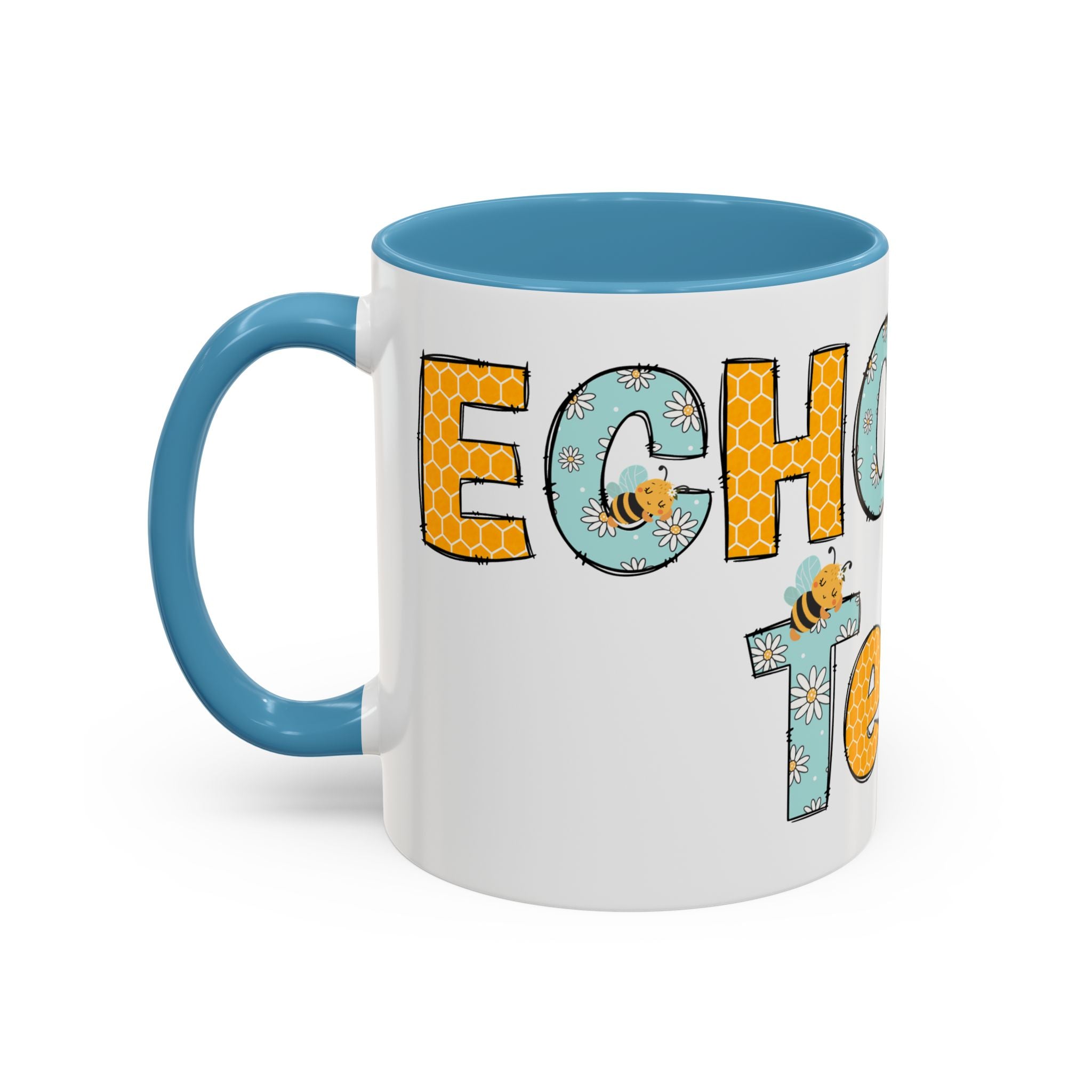 Personalized ECHO Tech Coffee Mug —  Floral Accent, Custom Name & Credential