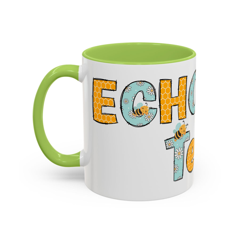 Personalized ECHO Tech Coffee Mug —  Floral Accent, Custom Name & Credential