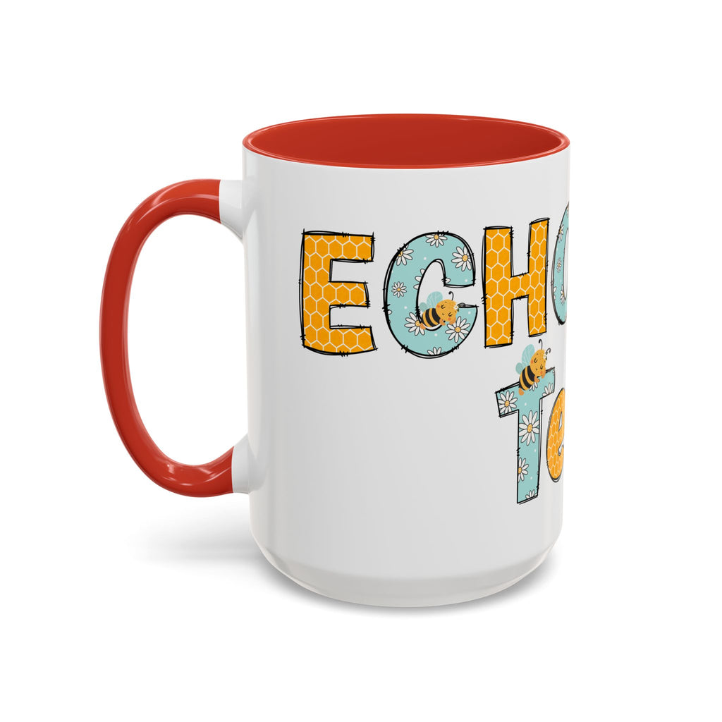 Personalized ECHO Tech Coffee Mug —  Floral Accent, Custom Name & Credential