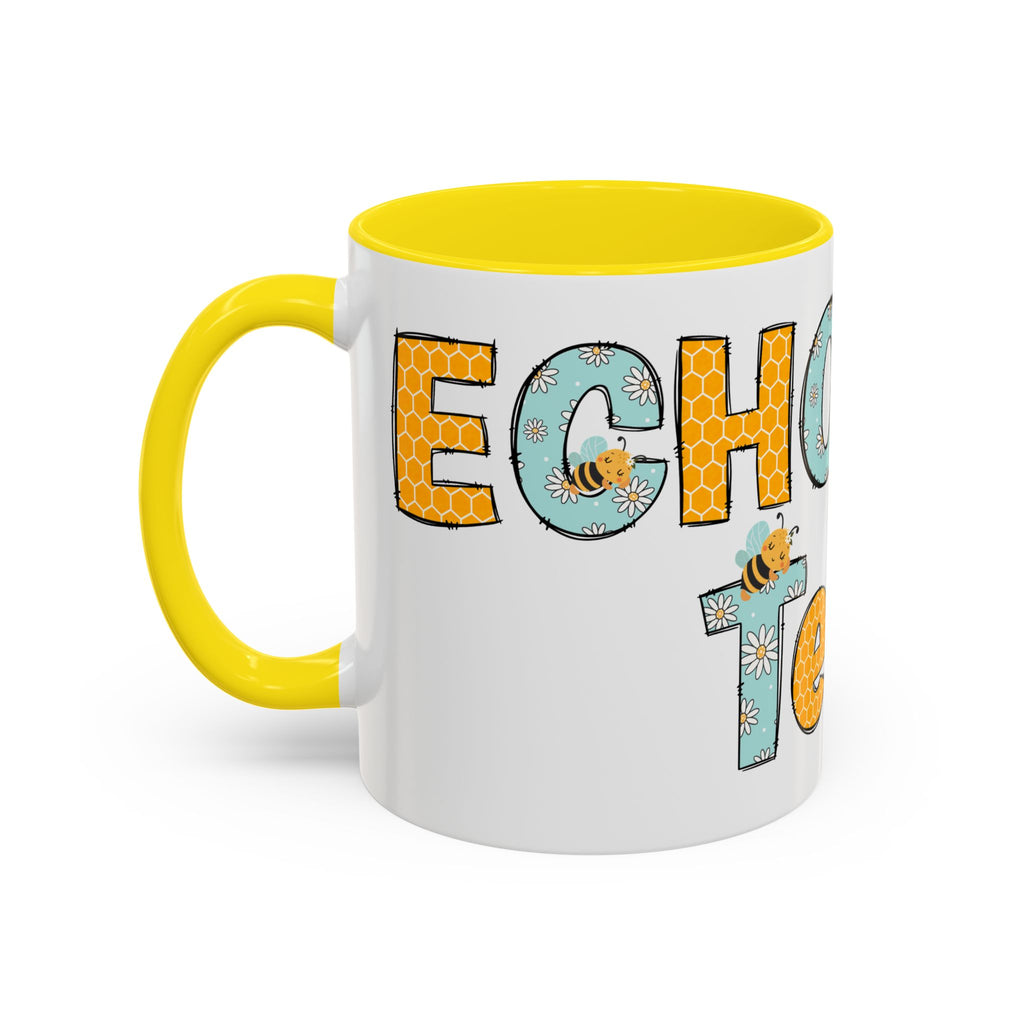 Personalized ECHO Tech Coffee Mug —  Floral Accent, Custom Name & Credential