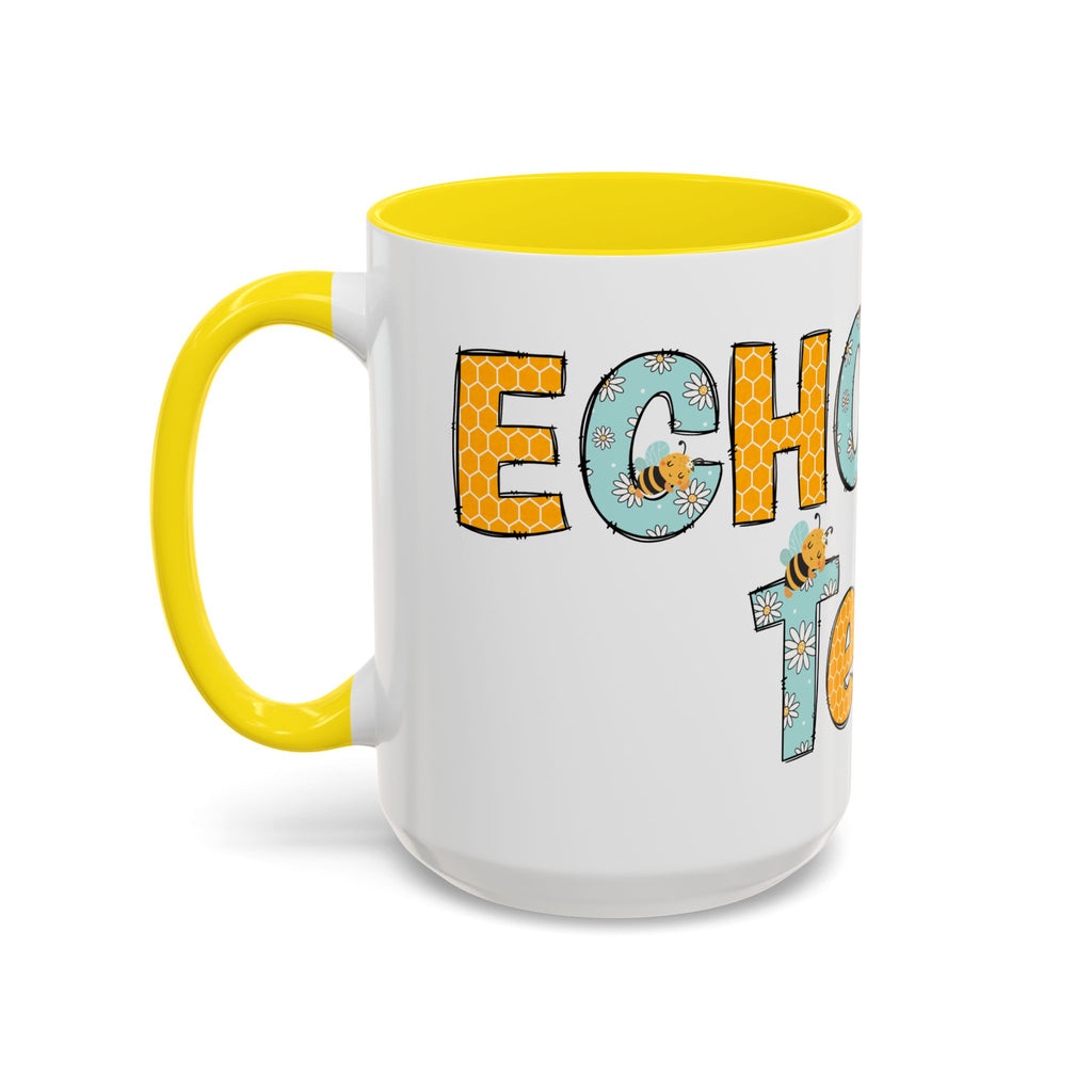 Personalized ECHO Tech Coffee Mug —  Floral Accent, Custom Name & Credential