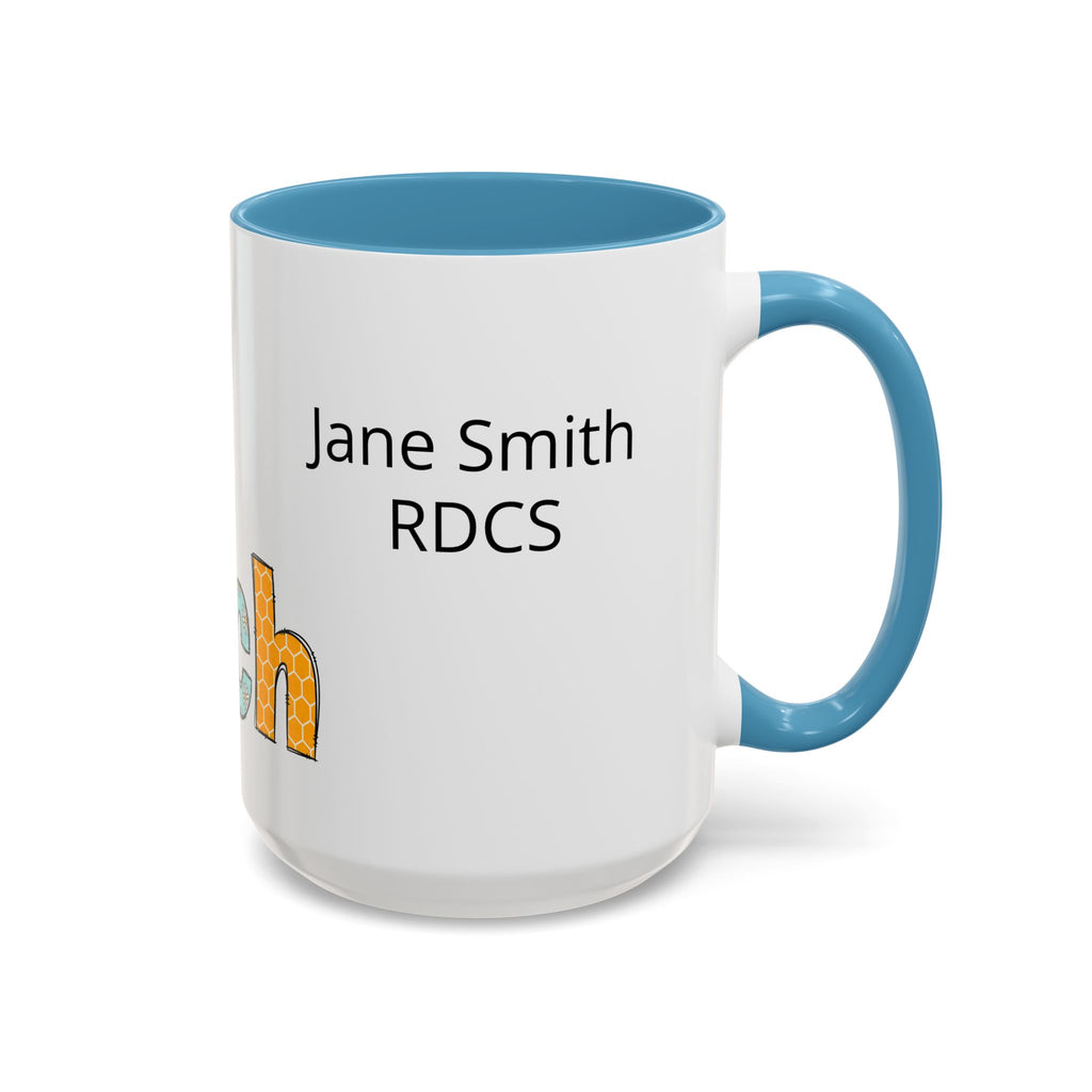 Personalized ECHO Tech Coffee Mug —  Floral Accent, Custom Name & Credential