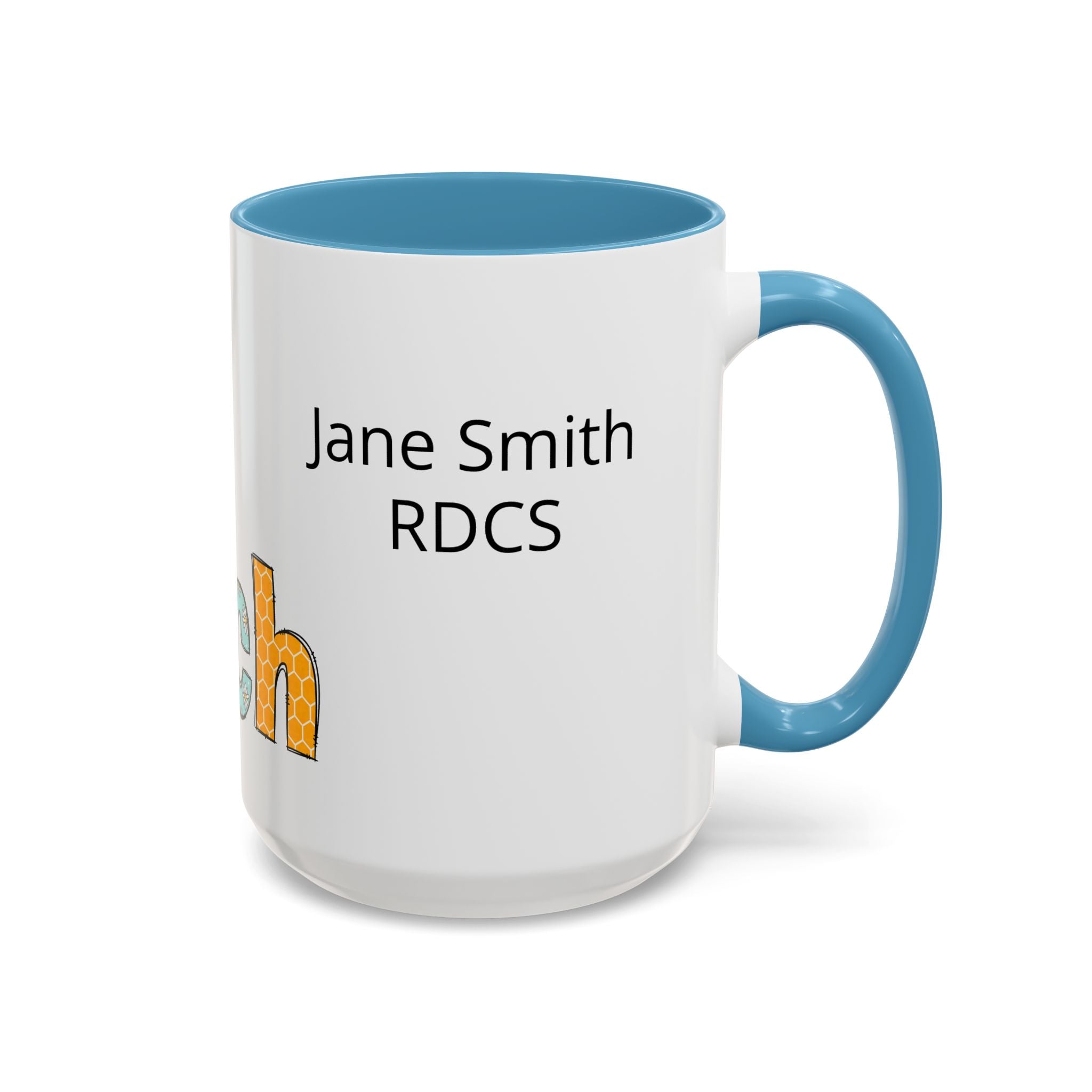 Personalized ECHO Tech Coffee Mug —  Floral Accent, Custom Name & Credential