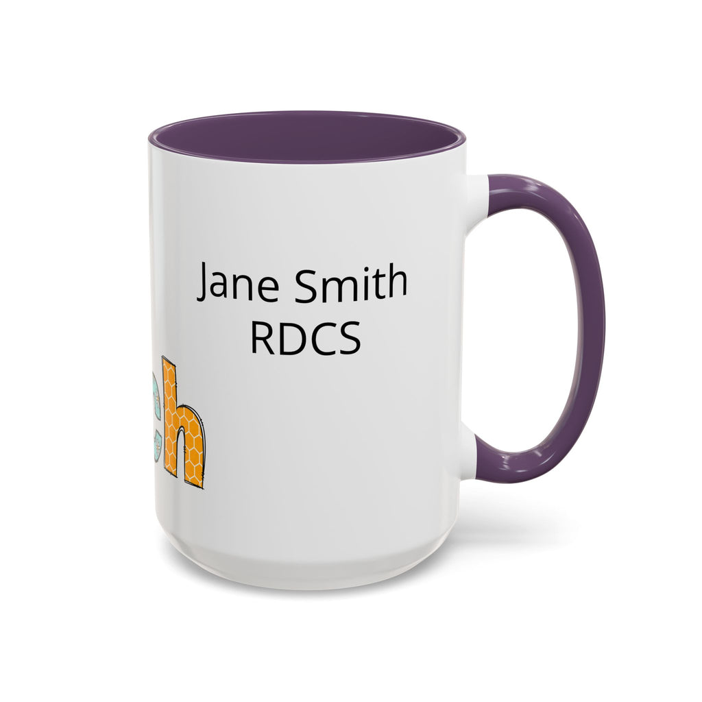 Personalized ECHO Tech Coffee Mug —  Floral Accent, Custom Name & Credential