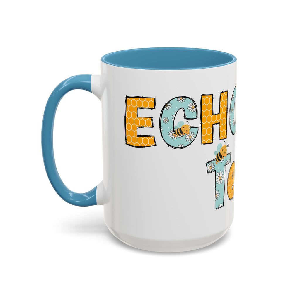 Personalized ECHO Tech Coffee Mug —  Floral Accent, Custom Name & Credential