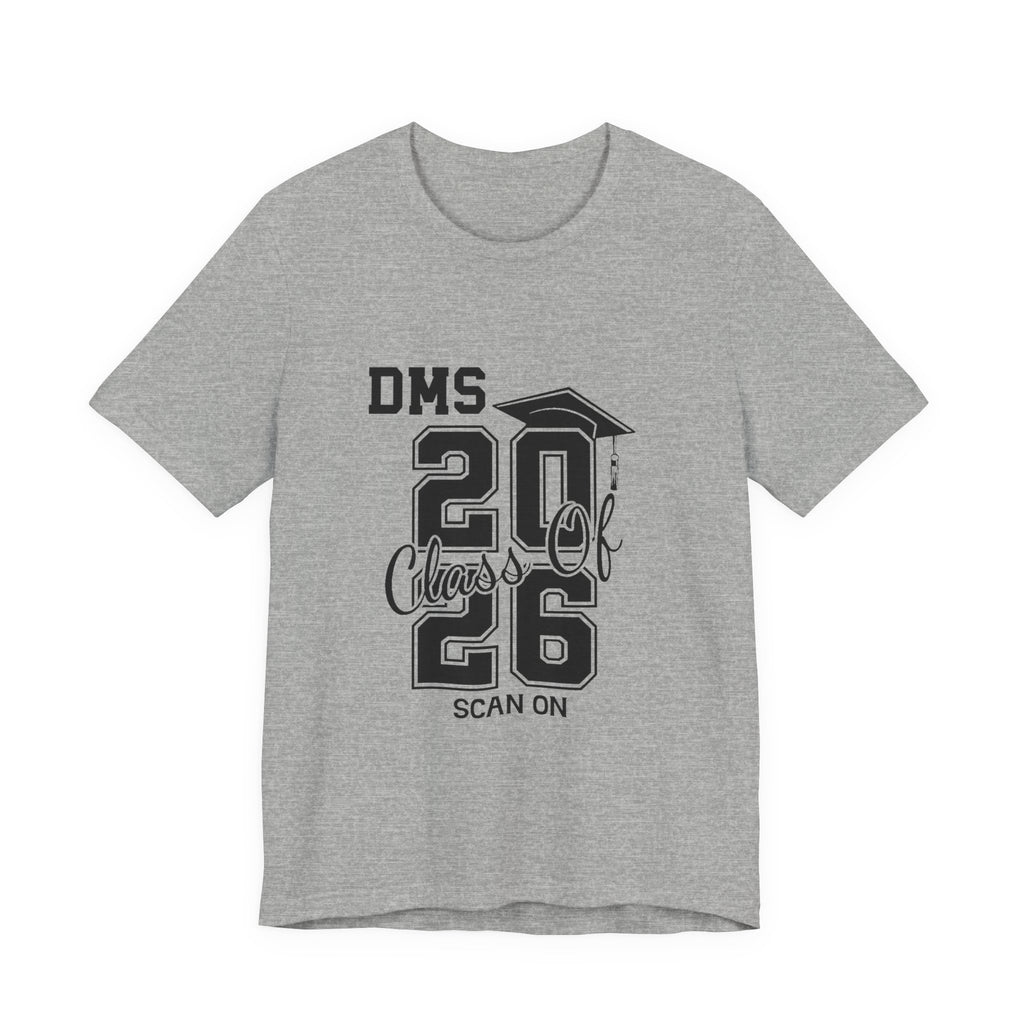 DMS Class of 2026 Graduation Tee Personalized Name T-Shirt