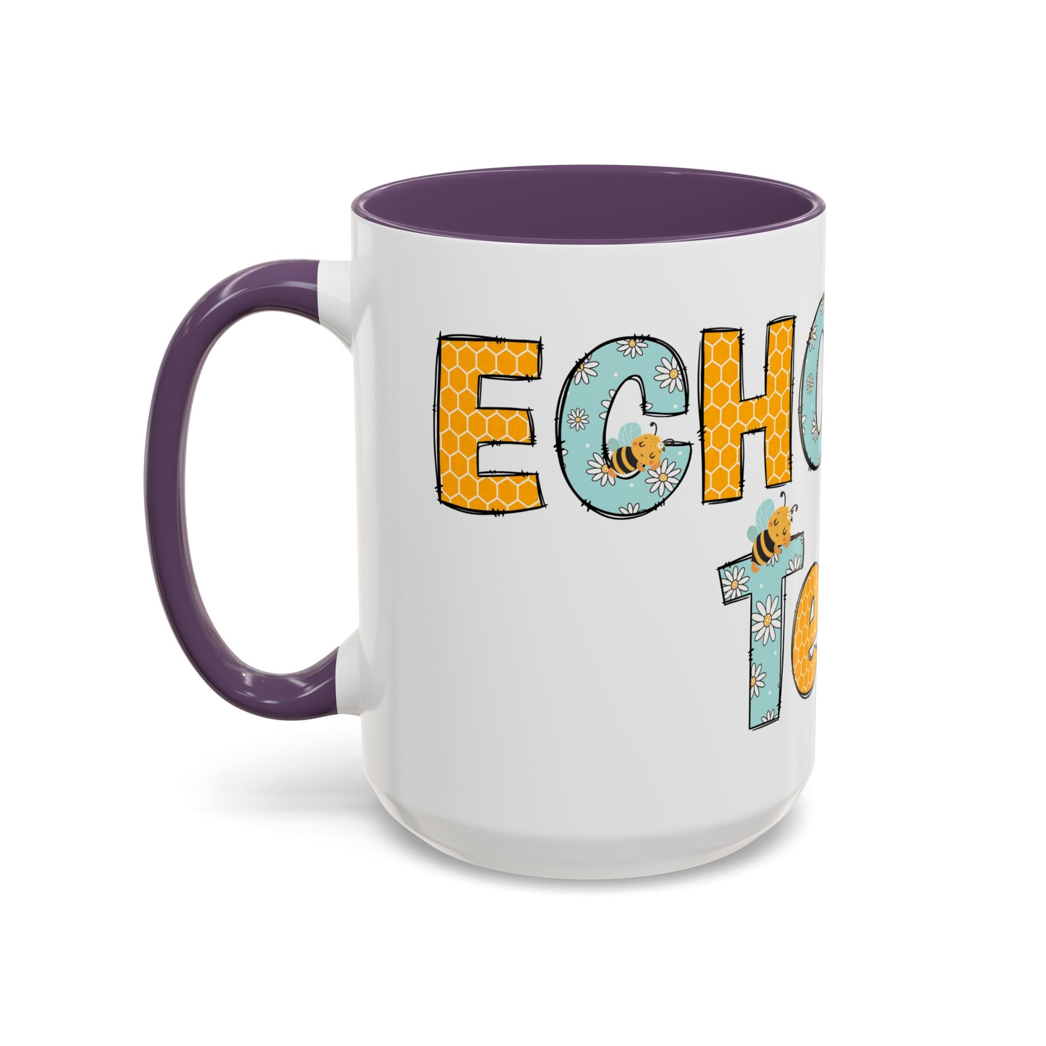 Personalized ECHO Tech Coffee Mug —  Floral Accent, Custom Name & Credential