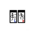 Dancing Skeleton X-ray Marker Stickers — Laptop Decal