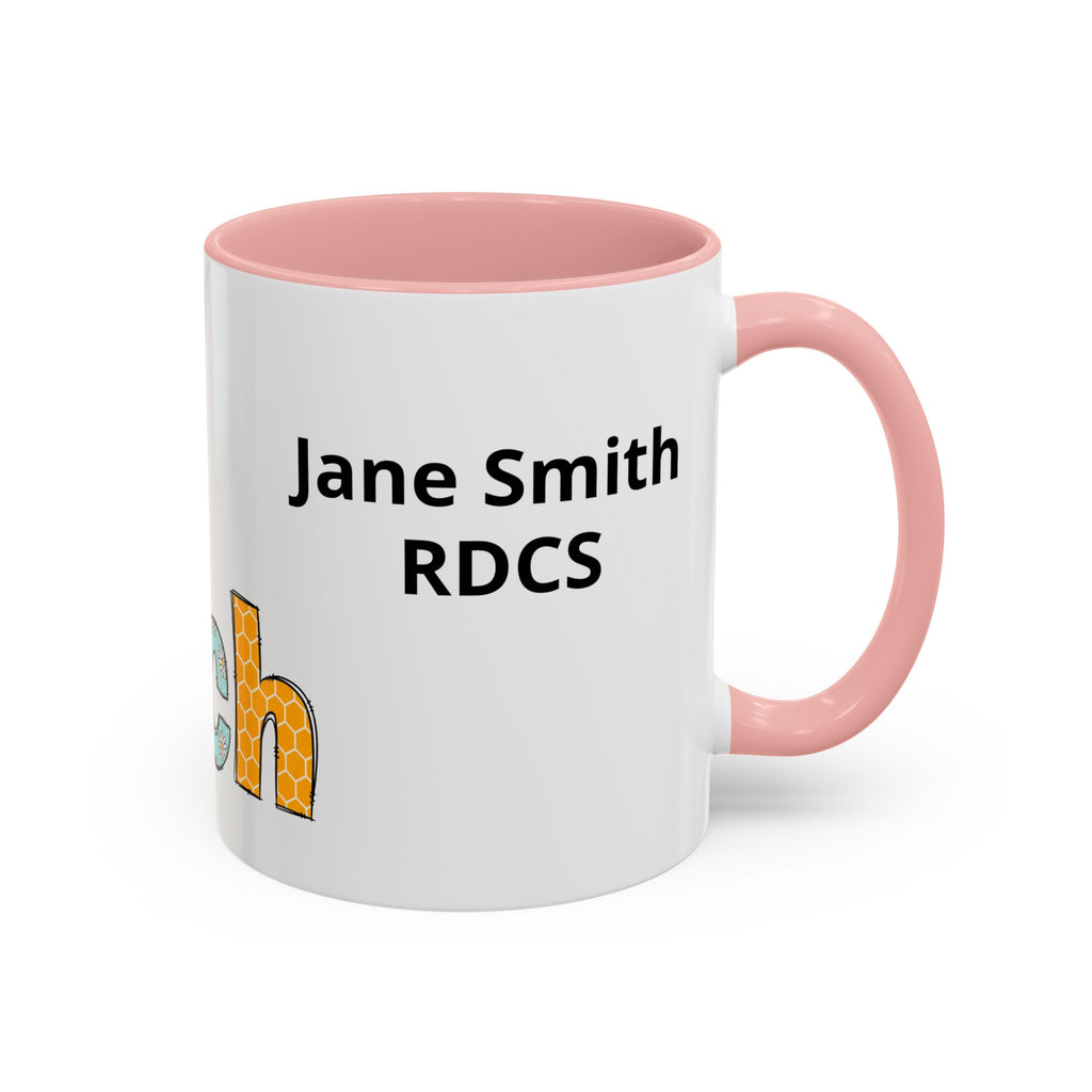 Personalized ECHO Tech Coffee Mug —  Floral Accent, Custom Name & Credential