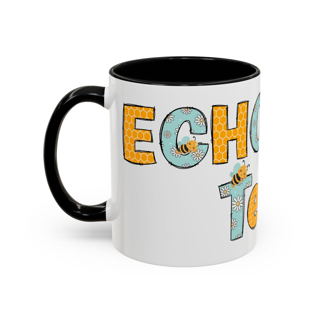 Personalized ECHO Tech Coffee Mug —  Floral Accent, Custom Name & Credential