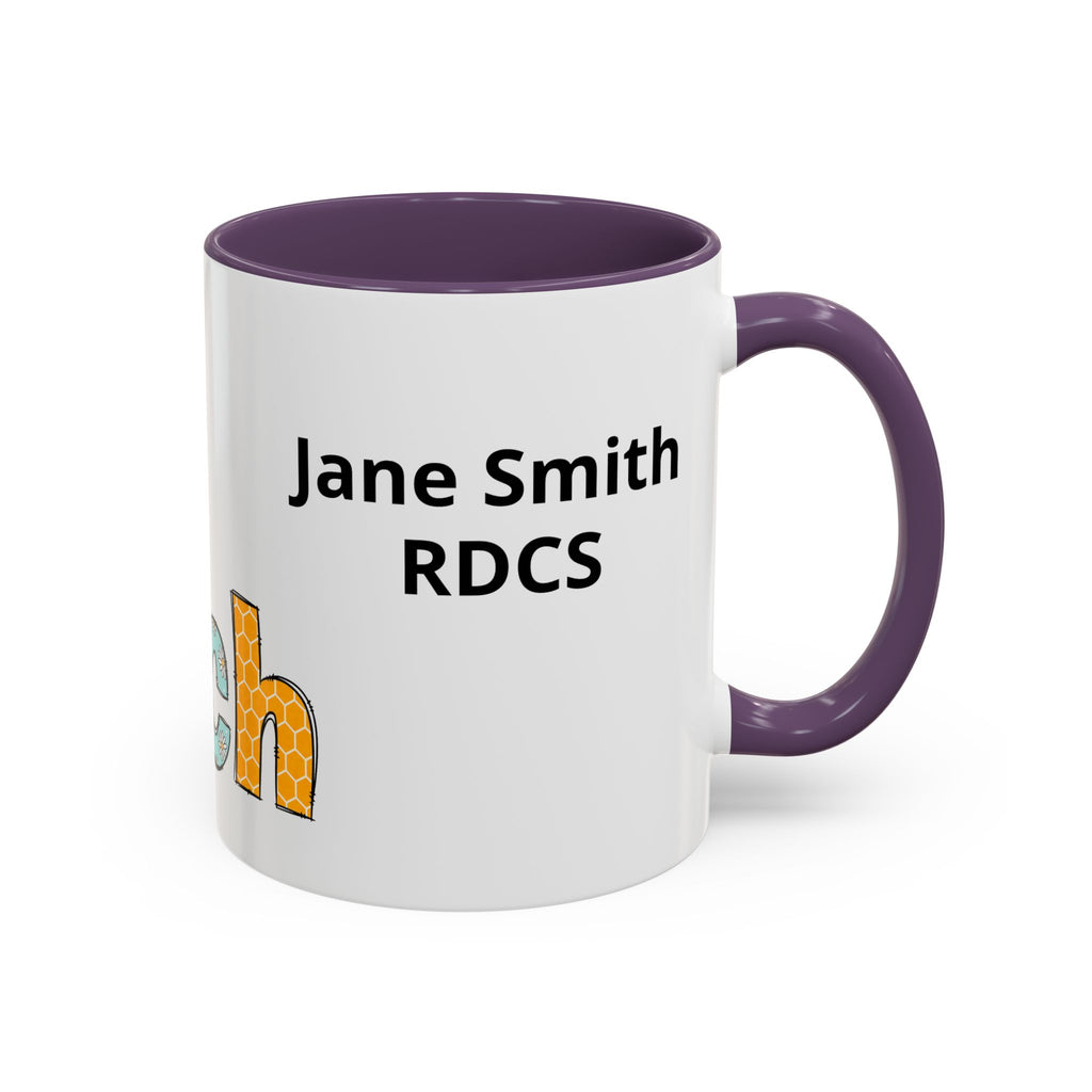 Personalized ECHO Tech Coffee Mug —  Floral Accent, Custom Name & Credential