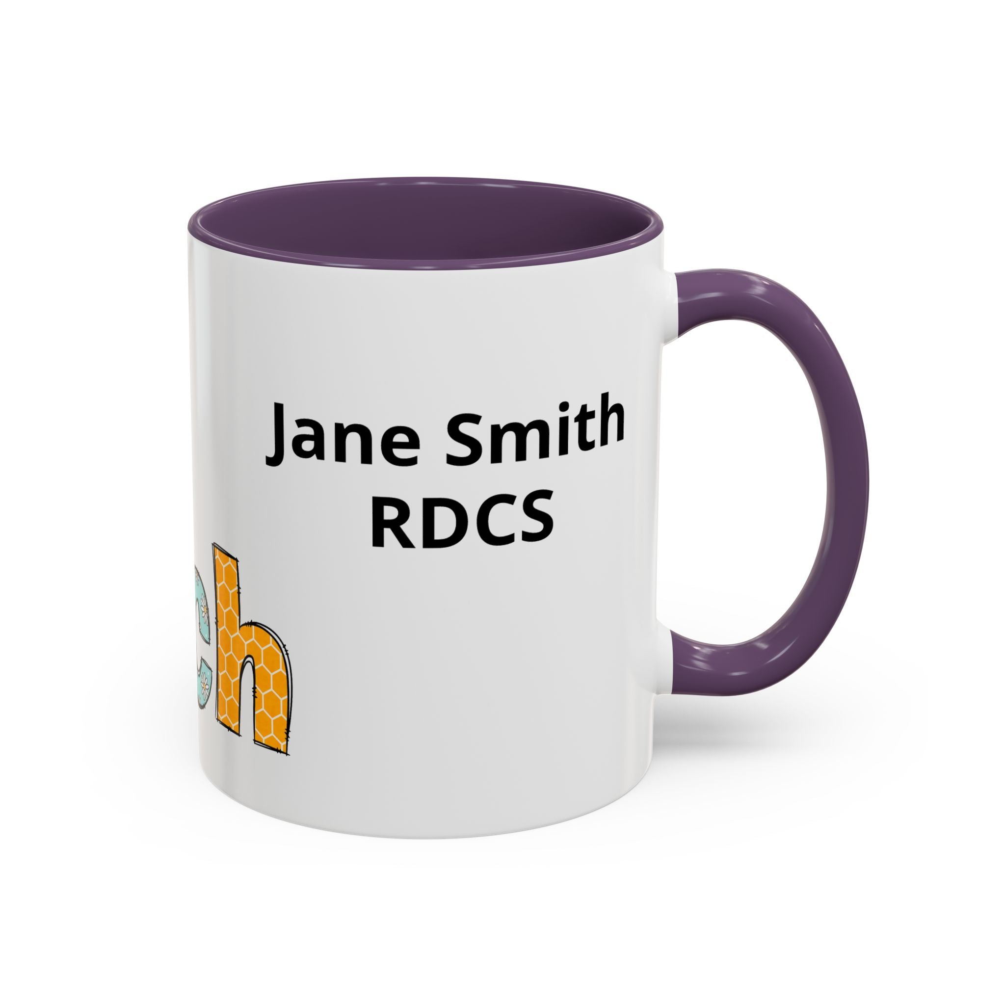 Personalized ECHO Tech Coffee Mug —  Floral Accent, Custom Name & Credential
