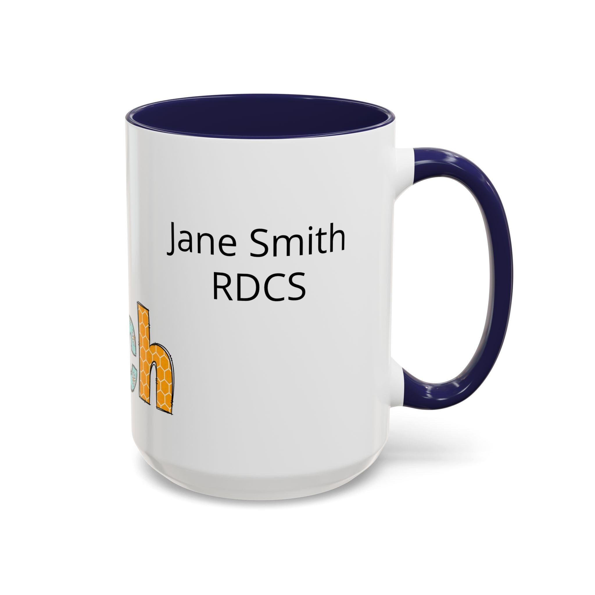 Personalized ECHO Tech Coffee Mug —  Floral Accent, Custom Name & Credential