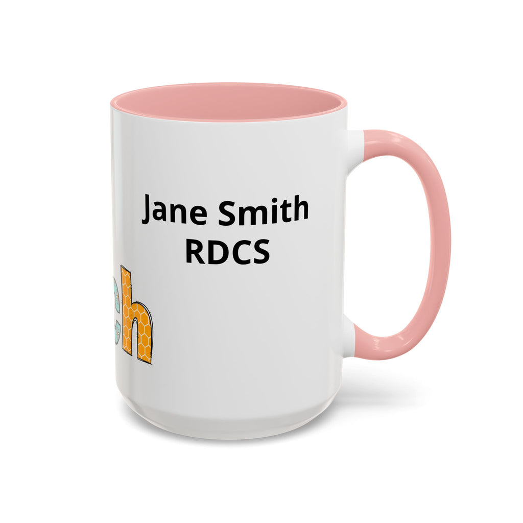 Personalized ECHO Tech Coffee Mug —  Floral Accent, Custom Name & Credential