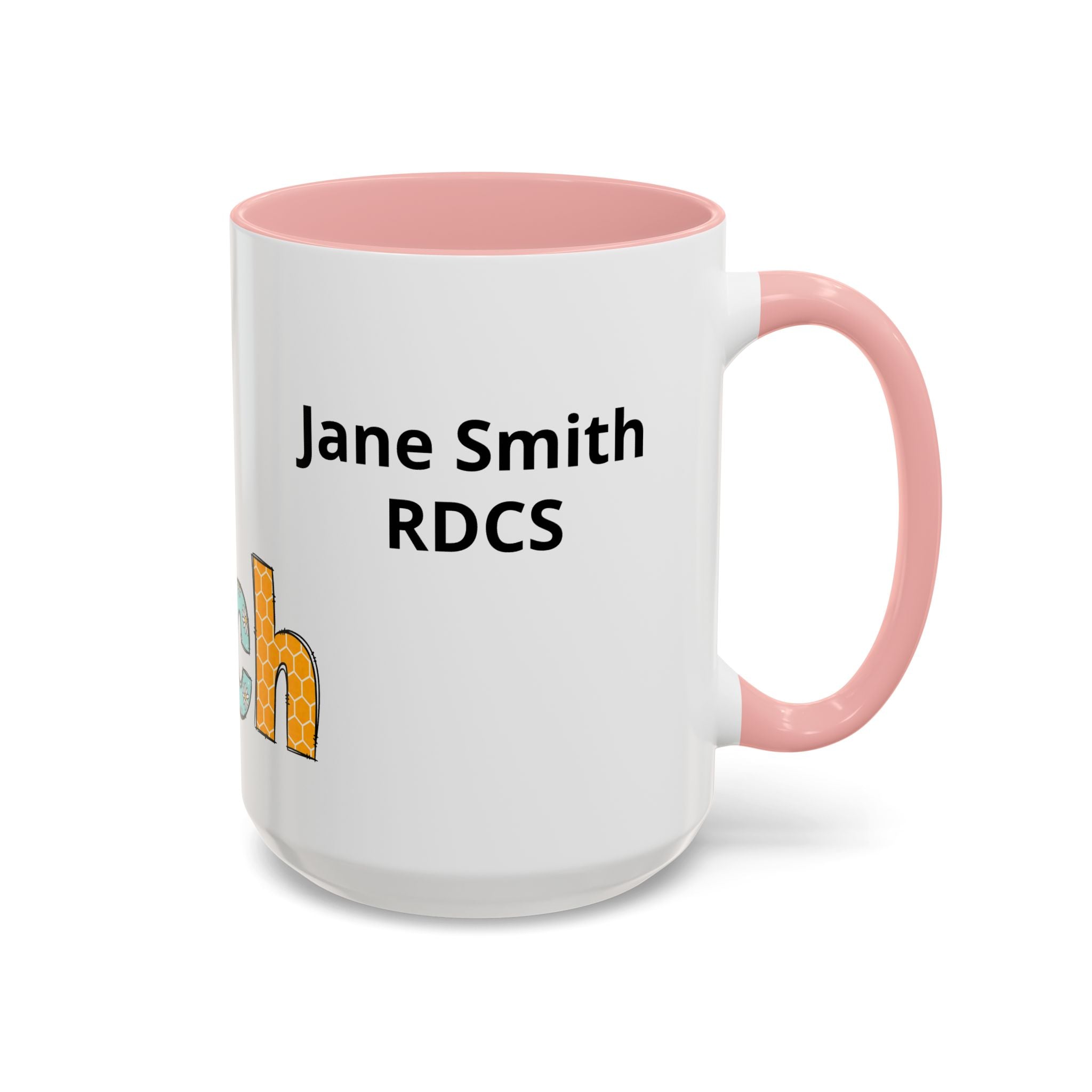 Personalized ECHO Tech Coffee Mug —  Floral Accent, Custom Name & Credential
