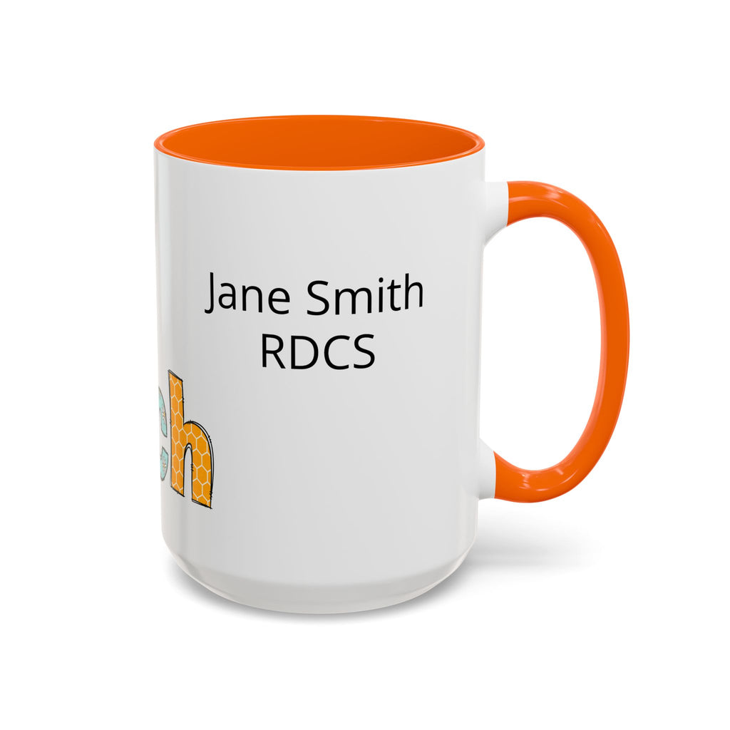 Personalized ECHO Tech Coffee Mug —  Floral Accent, Custom Name & Credential