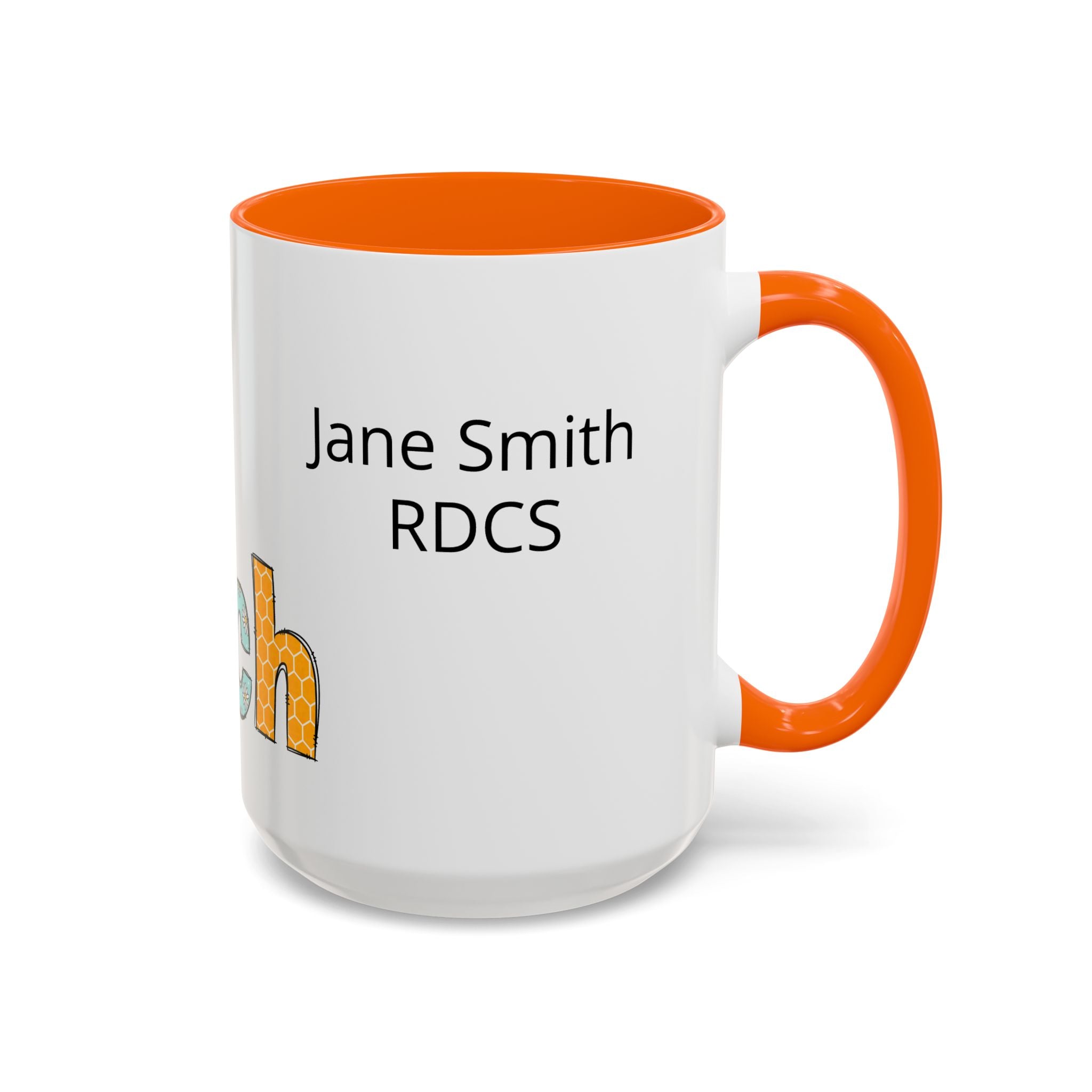 Personalized ECHO Tech Coffee Mug —  Floral Accent, Custom Name & Credential