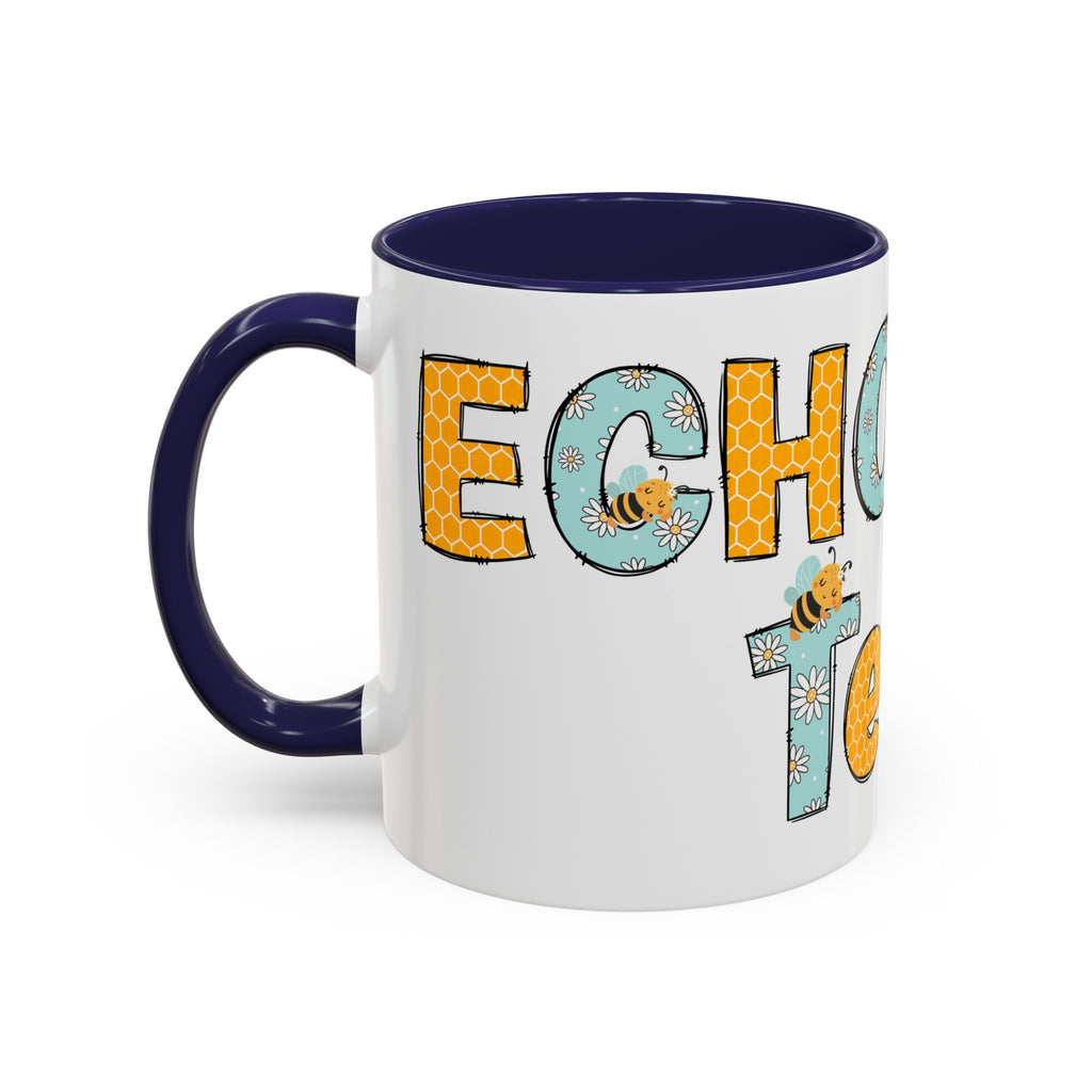 Personalized ECHO Tech Coffee Mug —  Floral Accent, Custom Name & Credential