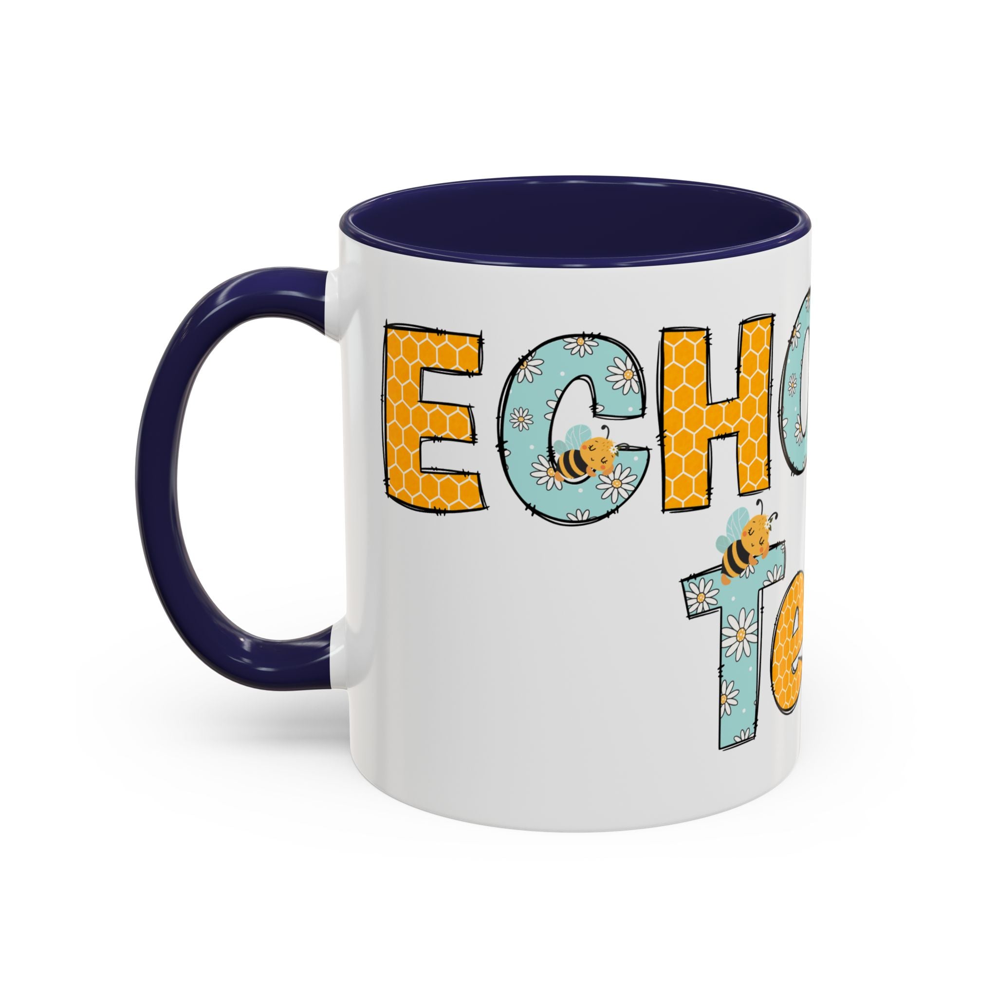 Personalized ECHO Tech Coffee Mug —  Floral Accent, Custom Name & Credential