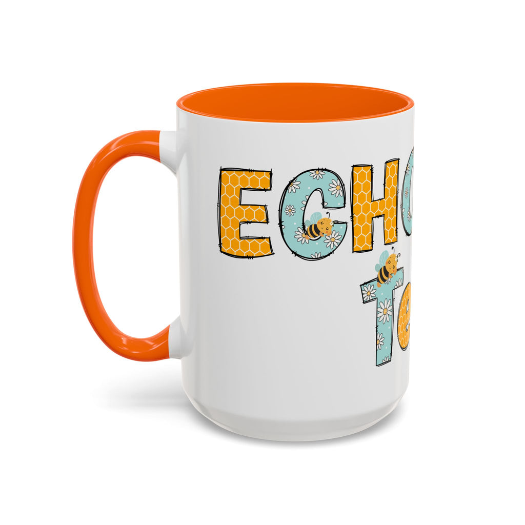 Personalized ECHO Tech Coffee Mug —  Floral Accent, Custom Name & Credential