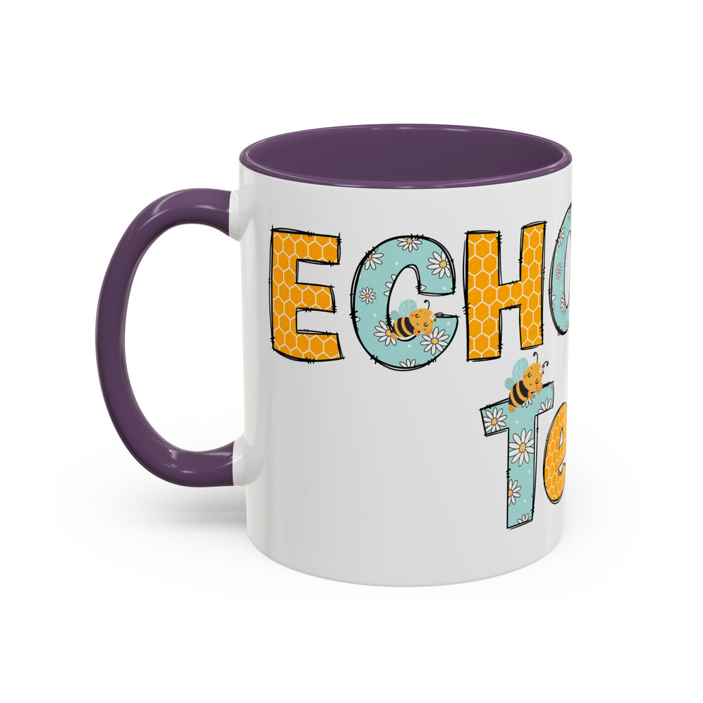 Personalized ECHO Tech Coffee Mug —  Floral Accent, Custom Name & Credential