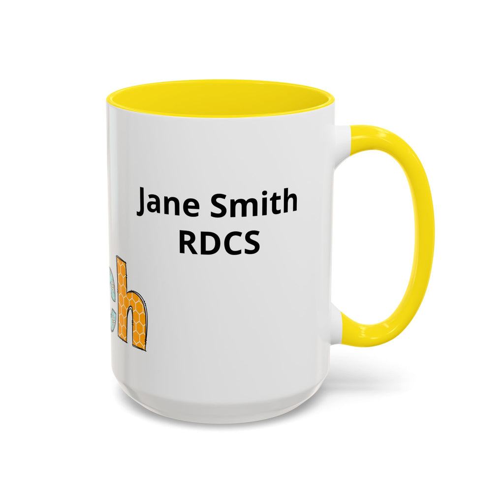 Personalized ECHO Tech Coffee Mug —  Floral Accent, Custom Name & Credential