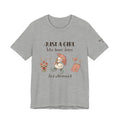 "Just a Girl Who Loves Jesus and Ultrasound" Cute Faith and Ultrasound Tech Tee