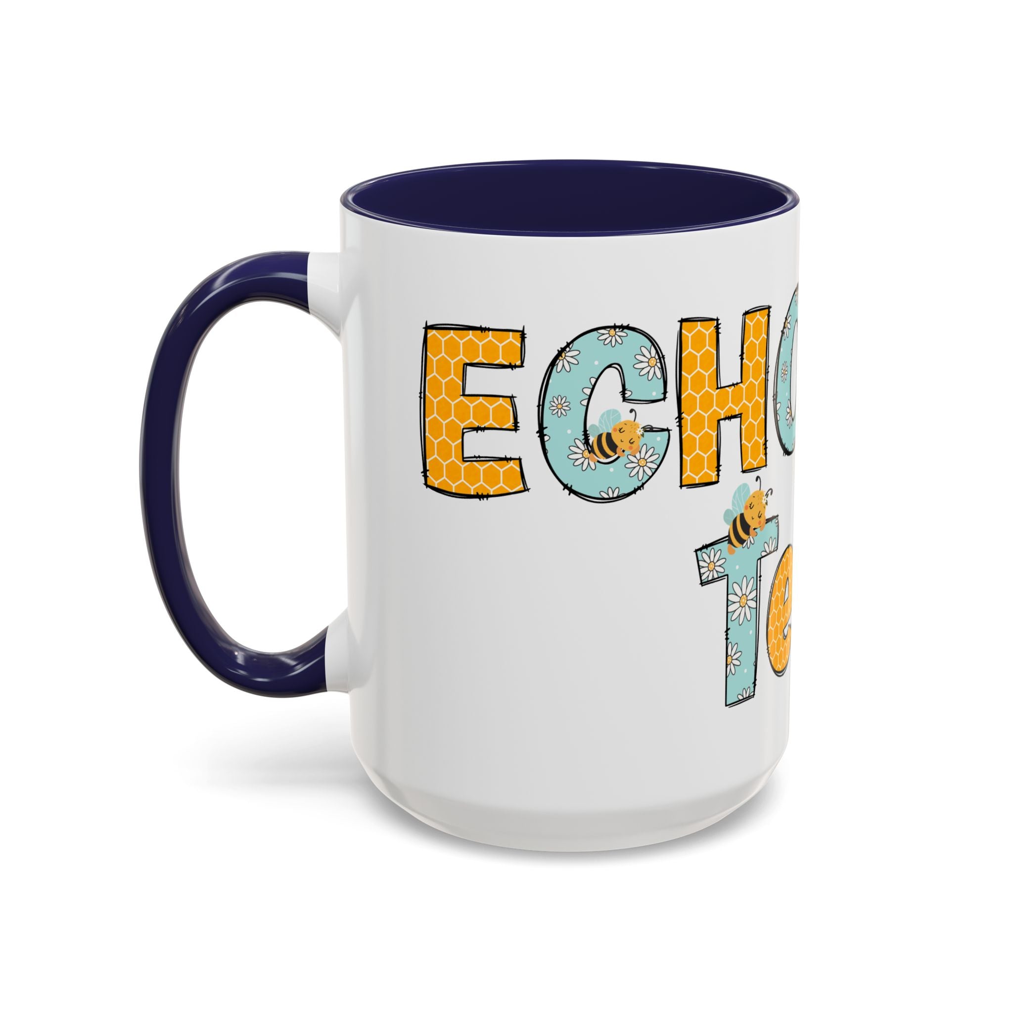 Personalized ECHO Tech Coffee Mug —  Floral Accent, Custom Name & Credential
