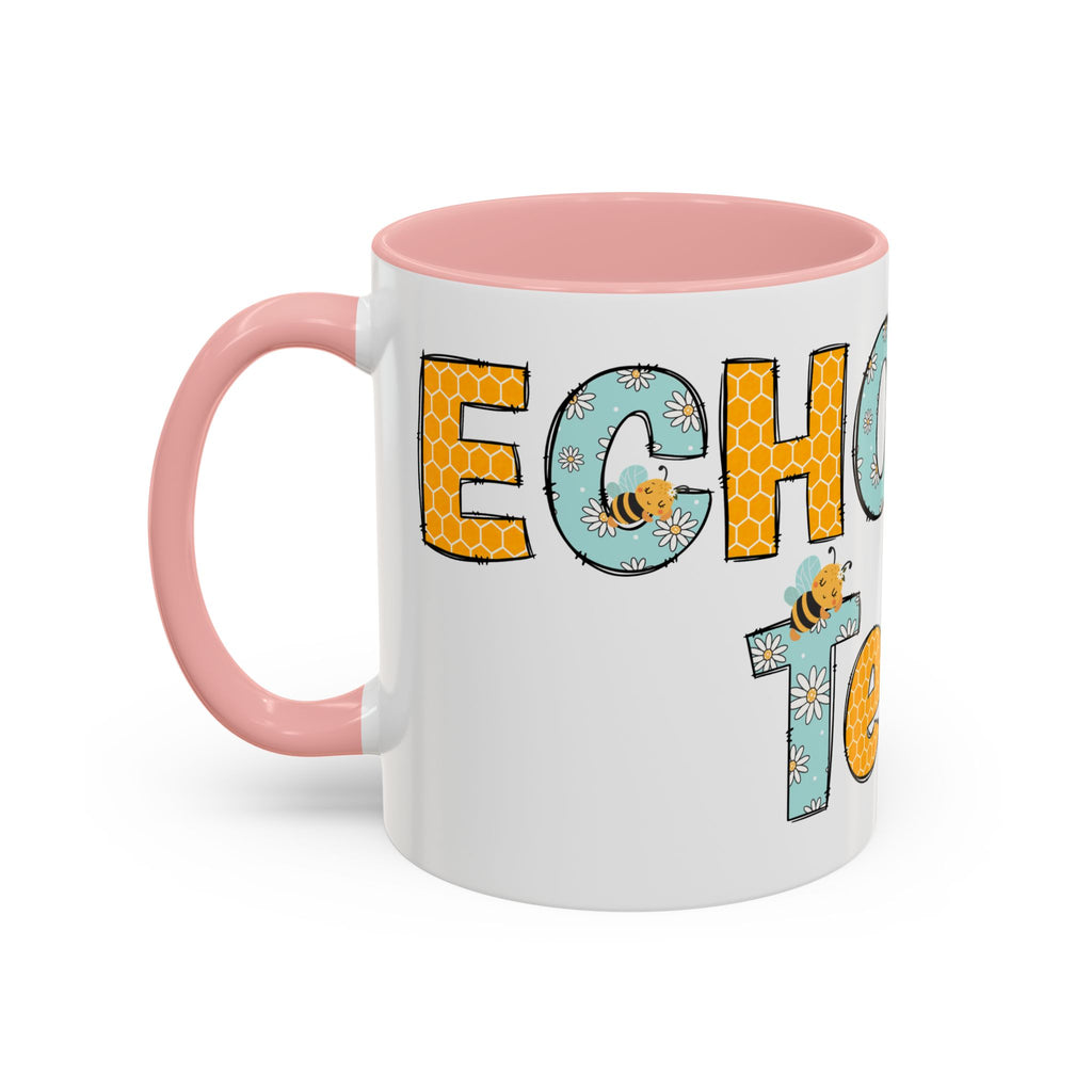 Personalized ECHO Tech Coffee Mug —  Floral Accent, Custom Name & Credential