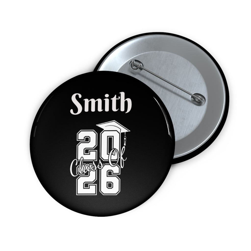 Graduation 2026 Custom Name Pin Button