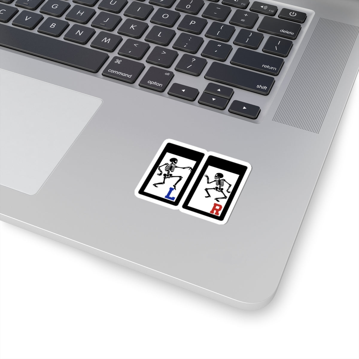 Dancing Skeleton X-ray Marker Stickers — Laptop Decal