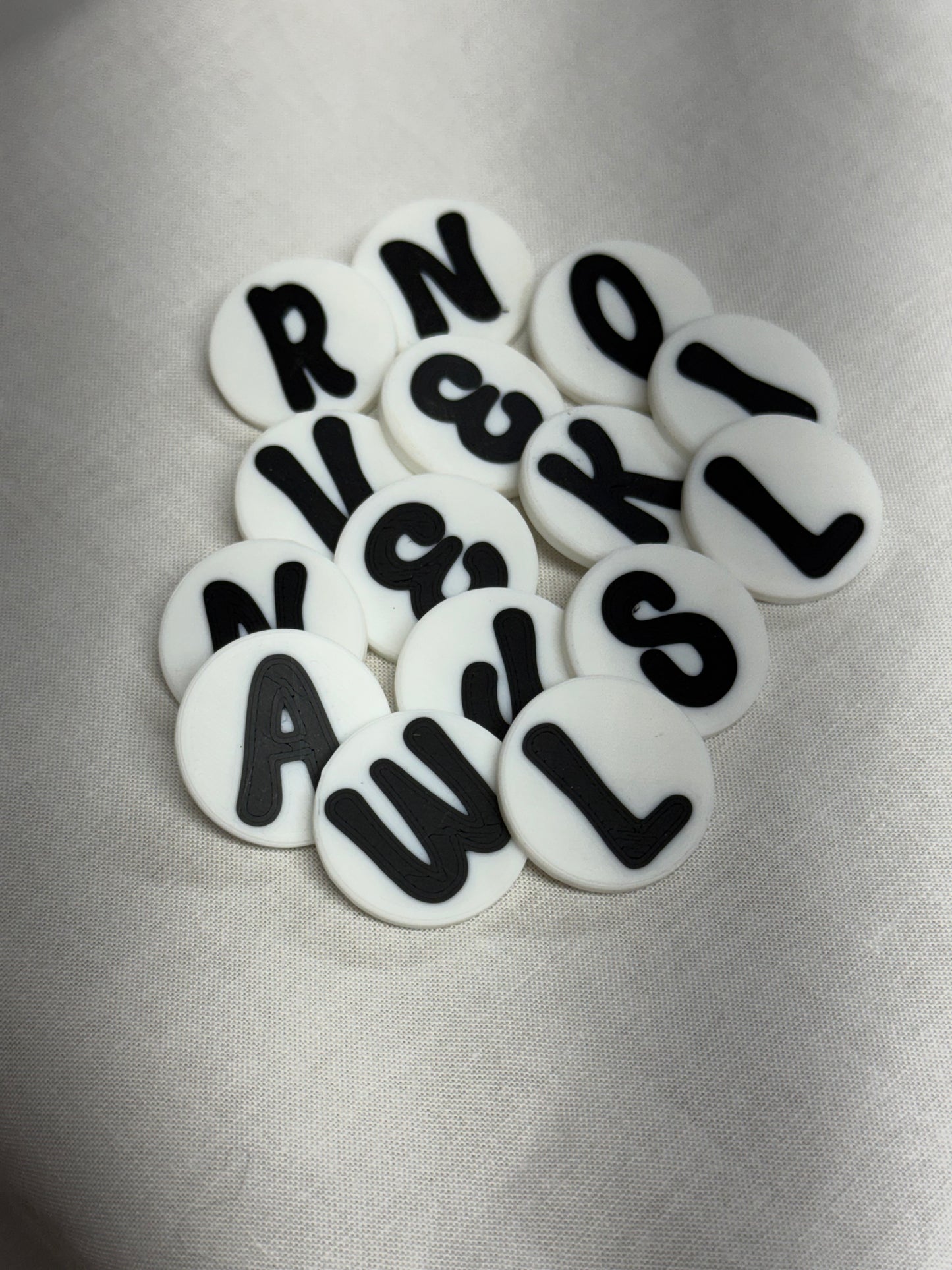 3D printed felt letter board accessories- BEAD FONT